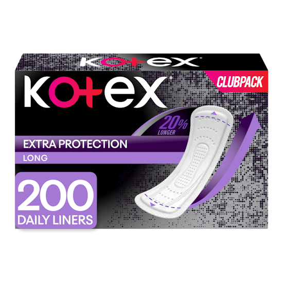 Protectores diaros Kotex Largos, 200 uds